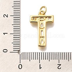 Pendentifs en laiton zircon cubique transparent&nbsp;KK-G521-01G-T
