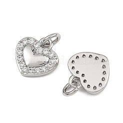Breloques en laiton et zircon cubique transparent pour la Saint-Valentin de Shegrace&nbsp;XGRQ3P366-571P