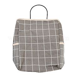 (Ausverkauf defekter Artikel: kein Haken) Nachttisch-Caddy aus Polycotton mit Schottenmuster für Studentenwohnheime&nbsp;AJEW-XCP0002-57