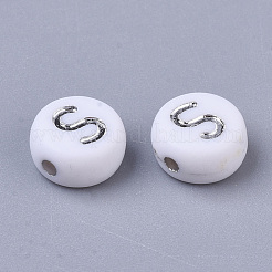 Perline acrilico placcato&nbsp;PACR-R243-04S