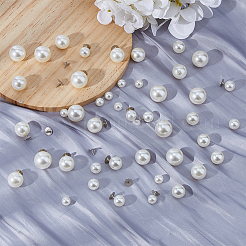 100 rivet en plastique imitation perle&nbsp;DIY-FH0007-05