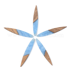 Pendentifs en résine opaque et bois de noyer&nbsp;RESI-S389-015A-C