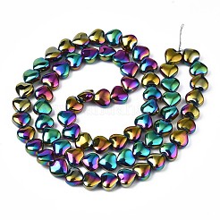 Chapelets de perles en verre électroplaqué&nbsp;EGLA-S188-14-C02