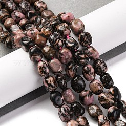 Chapelets de perles en rhodonite naturelle&nbsp;G-G146-A07-01