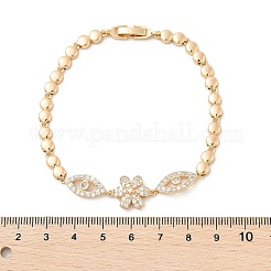 Bracelets en laiton à maillons en zircone cubique à micro pavé&nbsp;KK-R217-41G