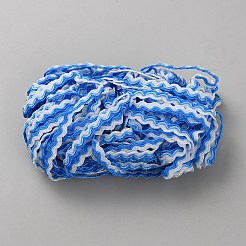 Ruban de bordure à franges ondulées en polyester bicolore de 16 m&nbsp;OCOR-WH0003-056