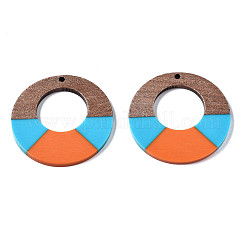 Pendenti in resina e legno di noce&nbsp;RESI-S389-068A-A04