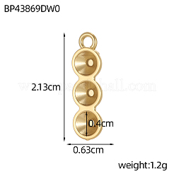 Strass-Fassungen aus Edelstahl 304&nbsp;STAS-OY015-72G