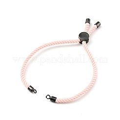 Bracelets coulissants en corde milan torsadée à moitié finis&nbsp;FIND-G032-01B-16