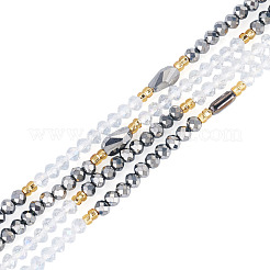 Cadenas de cintura ajustables con cuentas de vidrio para mujer&nbsp;AJEW-TA0005-78B