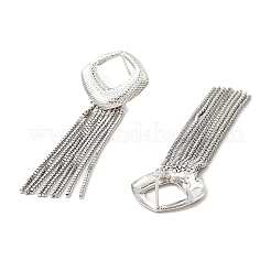 Ohrstecker aus Messing mit hohlen Rauten&nbsp;EJEW-L270-26B-P