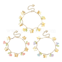 Bracciali con ciondoli in acciaio inossidabile 304&nbsp;BJEW-JB12458