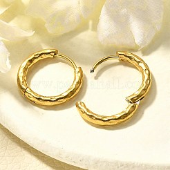 Boucles d'oreilles créoles en acier inoxydable 304 pour femmes&nbsp;EJEW-M068-12E-G