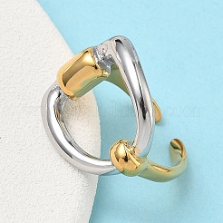Offene Manschettenringe aus Edelstahl 304 für Damen&nbsp;RJEW-B158-02GP-03