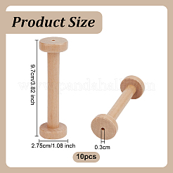 Holz leeren Spulen für Draht&nbsp;WOOD-WH0029-146A