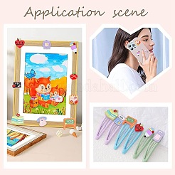 32pcs 8 styles cabochons en résine opaque sur le thème de l'école&nbsp;CRES-SC0002-51