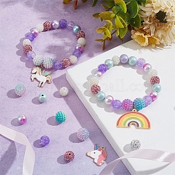 Kits de fabrication de bracelets licorne bricolage&nbsp;DIY-SC0018-81