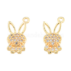 Messing micro pave klar zirkonia charme&nbsp;KK-N231-379