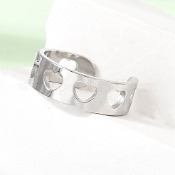 Offene Manschettenringe aus Edelstahl 304 für Damen&nbsp;SA-CBA82C8-20P
