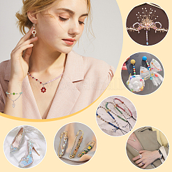 Kit per la creazione di gioielli fai da te con perline rotonde in pietra mista&nbsp;DIY-FH0004-20