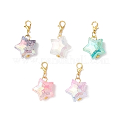 Decorazioni pendenti a forma di stella in acrilico&nbsp;HJEW-JM03385