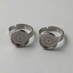 Einstellbare Fassungen für Lünettenbecherringe aus Edelstahl 304&nbsp;FIND-WH0110-500D