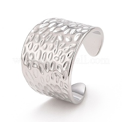 Anillo de puño abierto de acero inoxidable 304 con revestimiento iónico (IP)&nbsp;RJEW-C025-27