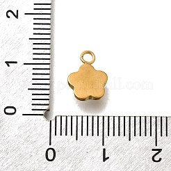 Ciondoli in acciaio inossidabile 304 con zirconi cubici&nbsp;STAS-D310-07G-02