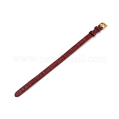 Strukturierte Lederarmbänder&nbsp;AJEW-K232-01G