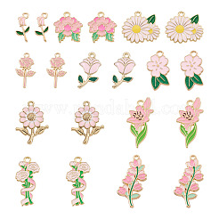 Colgantes de esmalte de aleación 40pcs 10 estilos&nbsp;ENAM-TA0004-05