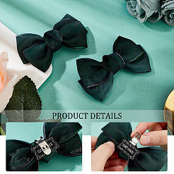 Decoraciones de zapatos con lazo de poliéster&nbsp;AJEW-WH0323-25B
