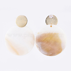 Set di orecchini pendenti con conchiglia d'acqua dolce naturale&nbsp;EJEW-JE04129
