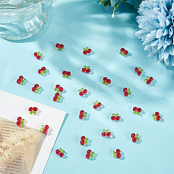 100 Stück Kirsch-Cabochons aus Harz&nbsp;MRMJ-ME0001-02