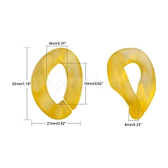 Transparentem Acryl Verknüpfung Ringe&nbsp;LS-OACR-S036-001B-K11
