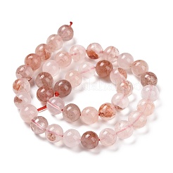 Fili di quarzo ematoide rosso naturale/perline di quarzo ferruginoso&nbsp;G-E571-03B