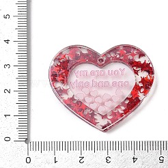 Bedruckte Anhänger aus opakem Acryl zum Valentinstag&nbsp;FIND-D283-11I