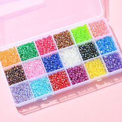 5400pcs 18 Farben transparente Acrylperlen&nbsp;TACR-CJ0001-30