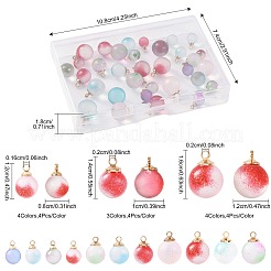 44 Stück 11 Stile zweifarbige transparente&nbsp;GLAA-FS0002-58