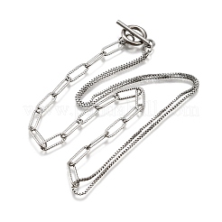 Collane a catena in acciaio inossidabile 304 anti-ossidazione&nbsp;X-NJEW-JN02767