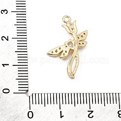 Latón micro pavimenta claro colgantes de circonio cúbico&nbsp;CU-CBA3D76-04G