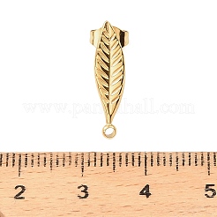 Componenti per orecchini a bottone in acciaio inossidabile 304&nbsp;STAS-Z199-03G-02