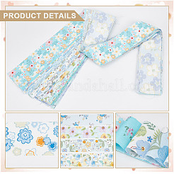 Baumwollstoffe mit Blumenmuster&nbsp;DIY-WH0588-11B
