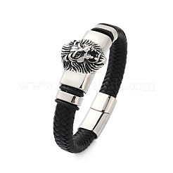 Geflochtene Armbänder aus Mikrofaser-Lederband&nbsp;BJEW-D304-19AS-01