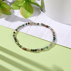 Mini bracelets extensibles en perles d'agate indienne naturelle&nbsp;BJEW-JB07669-04