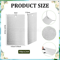 40 Stück große Aluminiumanhänger&nbsp;ALUM-PH0001-14A