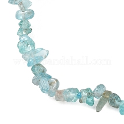 Natürliche Apatit-Chips-Stretcharmbänder für Frauen&nbsp;BJEW-JB12635