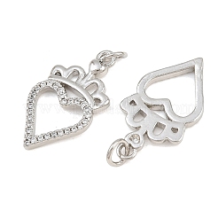 Pendentifs en laiton zircon cubique transparent&nbsp;CU-CBA3D67-05B-P