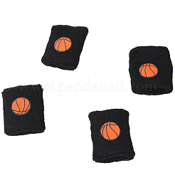 Armband aus Acrylfaser mit Basketball-Muster&nbsp;AJEW-WH20006-254