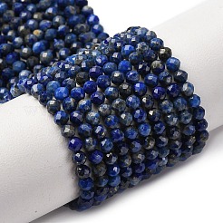 Natürlicher Lapislazuli Perlenstränge&nbsp;G-D320-A03-3mm