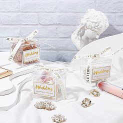 Quadratische transparente Geschenkboxen aus Acryl&nbsp;CON-WH0088-15B